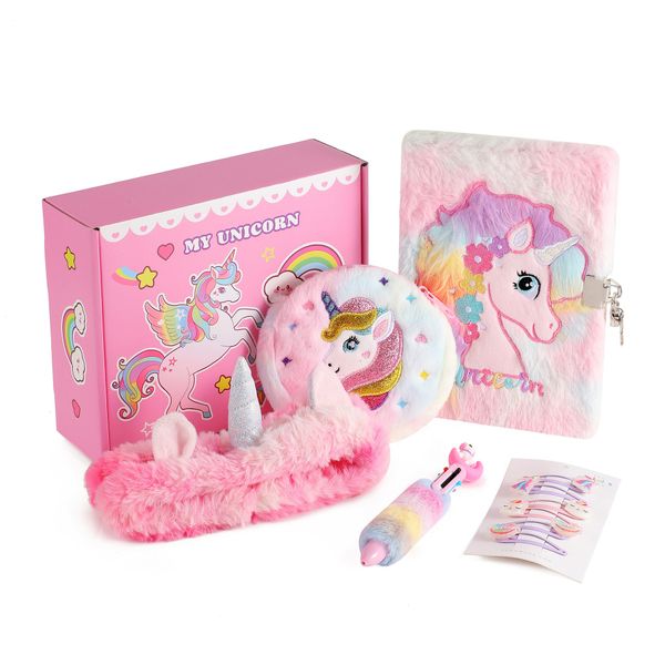 Unicorn Gifts for Girls Age 6-8, Kids Unicorn Toys Set Birthday Gifts