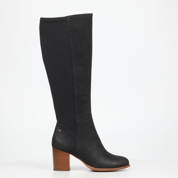 Miss Black Ahlam 7 Women Faux Leather Long Boots - Black