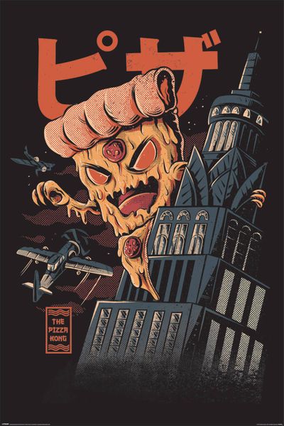 Ilustrata - Pizza Kong Poster