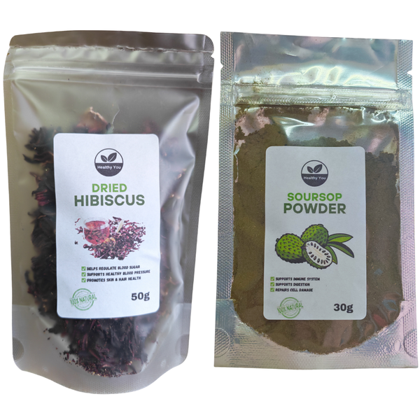 Soursop Powder and Hibiscus Flowers Combo