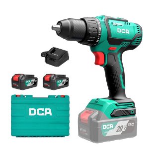 DCA 20V 13mm 60nm Industrial Brushless Drill Kit With 4.0Ahx2 &amp; Charger