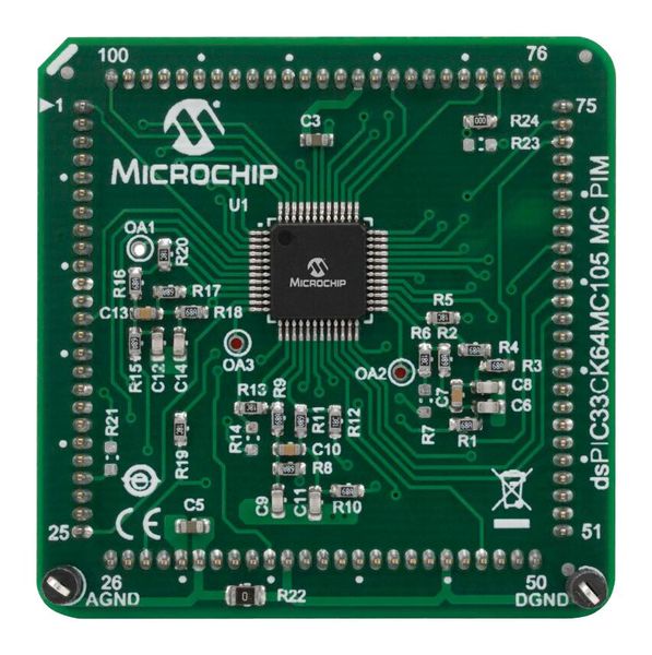Microchip (MA330052) Plug-in Module, dsPIC33CK64MC105