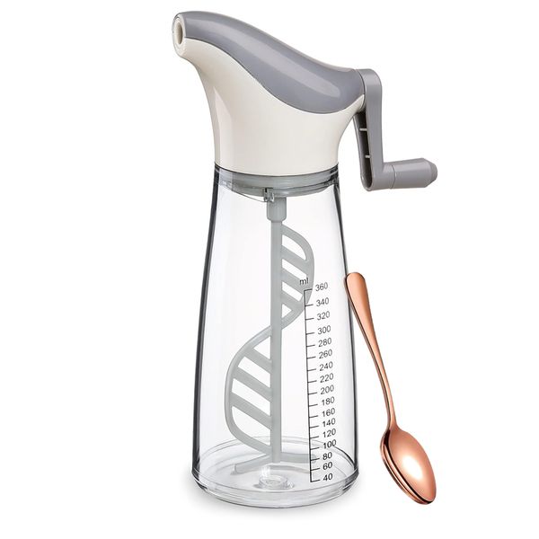 Set of 2 - Salad Dressing Shaker Twist &amp; Pour Salad Dressing Mixer