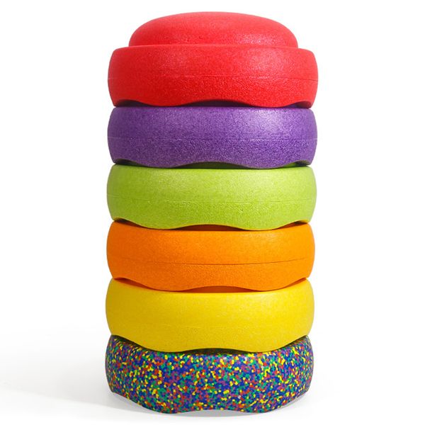 Kids Balance Stepping Stones Set Stepping Stones Sensory Balance Tower - 6 Piece