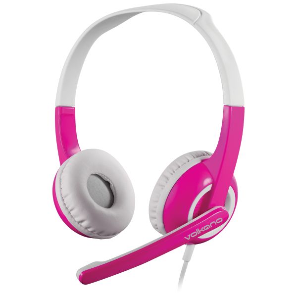 Volkano Chat Junior Series Kids Headphone with Boom Mic &amp; Cable Protector
