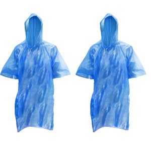 Adults Hooded Lightweight Ponchos Set of 2