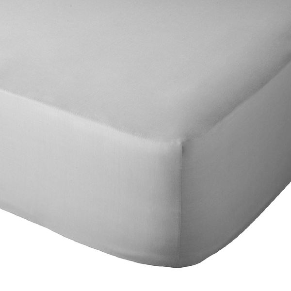 Sheraton 144TC 100% Cotton Fitted Sheet - Light Grey