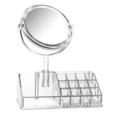 Mirror Make-Up Rack