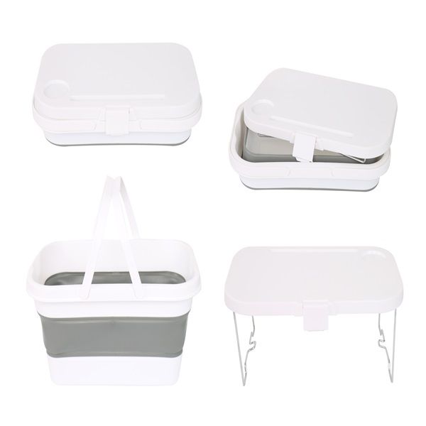 Campground Picnic Basket With Built In Table