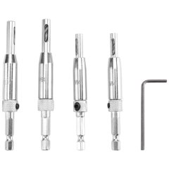 Center Drill Bit 5 PCS Hinge Set for Woodworking, Door Window