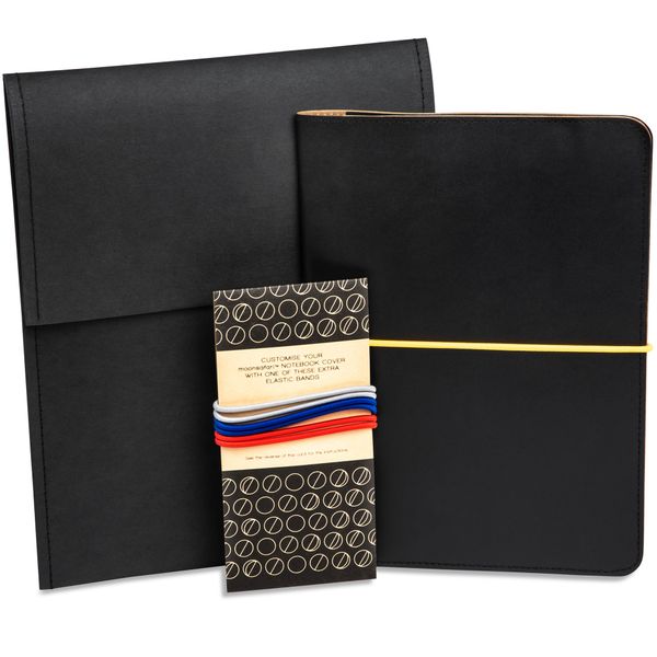 A4 Notebook Cover. Washable Kraft Paper and Felt Interior 26cm x 30cm