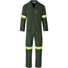 Passion Bottle Green Acid Resistant 2 piece Conti Suit with Reflective Tape