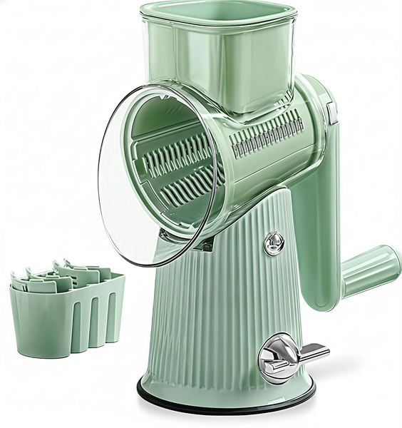 ZNZ MART 5 in 1 Rotary Cheese and Veggie Grater