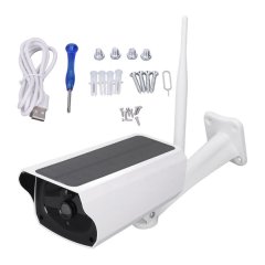 Solar 2MP Outdoor Security Cam: Night Vision, PIR, 2 - Way, IP67