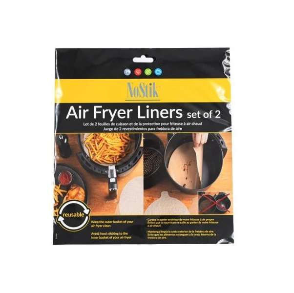 NoStik Dual Basket Air Fryer Liners 4 Piece