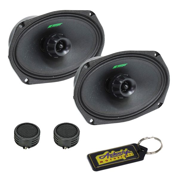 Targa Pro Series 6×9" 220w RMS Speakers &amp; Evo Tweeters &amp; Gel Key Holder