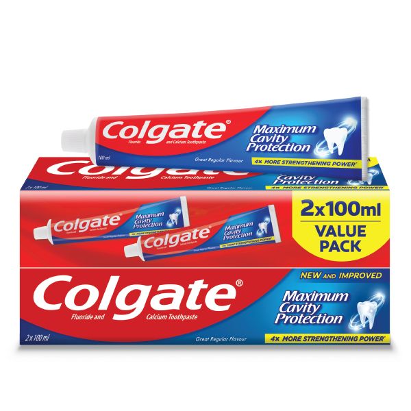 Colgate Maximum Cavity Protection Regular Toothpaste - 2 X 100ml