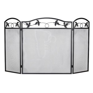 Fire Place Screen 3 Fold Vineyard
