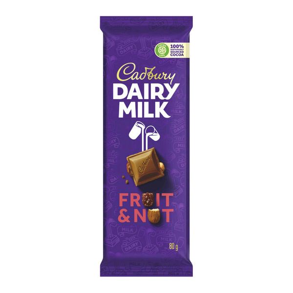 Cadbury Fruit &amp; Nut - 12 x 80g
