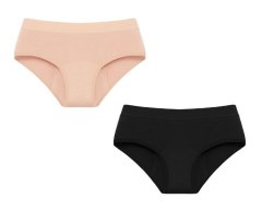 Pack 2 Women Bamboo Period Underwear Postpartum Menstrual Panty Leakproof