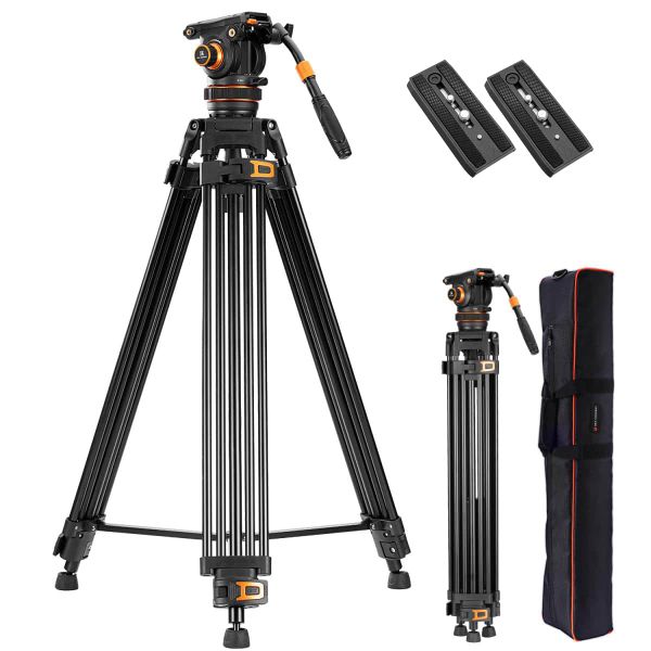 K&amp;F Fluid-Director Video Tripod with 75mm Bowl for Professionals | KF09.148