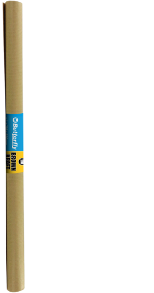 Butterfly Brown Kraft Paper 2M Roll - 480Mm 40Gsm - Includes 25 Rolls
