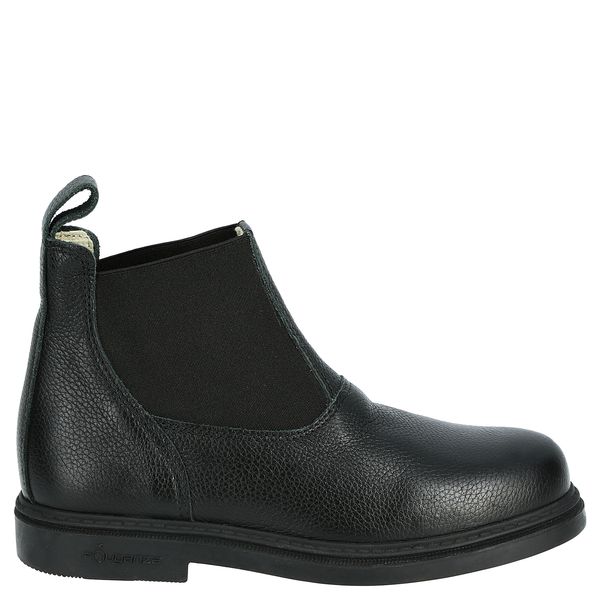 Fouganza Kids' Classic Horse Riding Leather Jodhpur Boots - Black