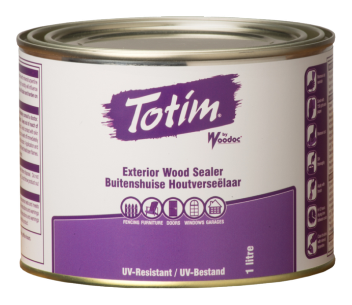 Totim Exterior Wood Sealer Teak 1lt (Solvent-Based)