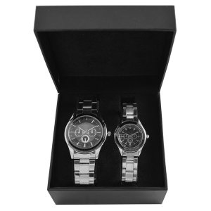 Digitime Matador Gents &amp; Ladies Watch Set [Silver]