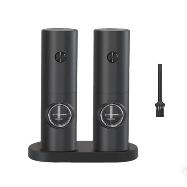 Two-Piece Electric Spice Grinder, 140 ml Capacity, Black