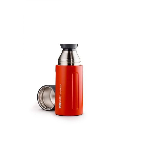 GSI Outdoors Glacier Stainless 0.5L Vacuum Bottle Flask - Red
