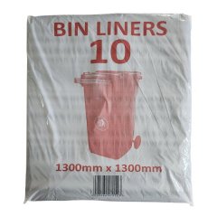 Bin Liner Black 25Mic Wheelie Bin 10 Per Pack - 4 Pack