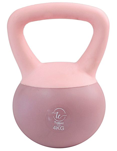 Tumaz Care 4KG Soft Sand Kettlebell Non-Slip Handle - Pink
