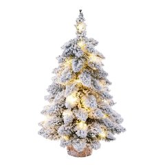 Desktop Christmas Tree Snow Flocking Artificial Christmas Tree Mini Christm