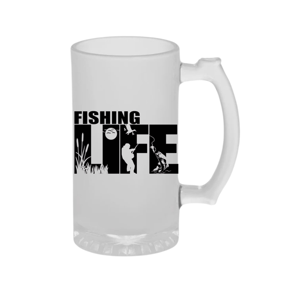 life Fathersday gift frosted beer glass