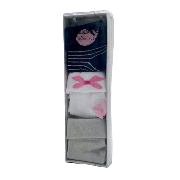 Mothers Choice 3 Pack Baby / Infants Box Socks - Nautical