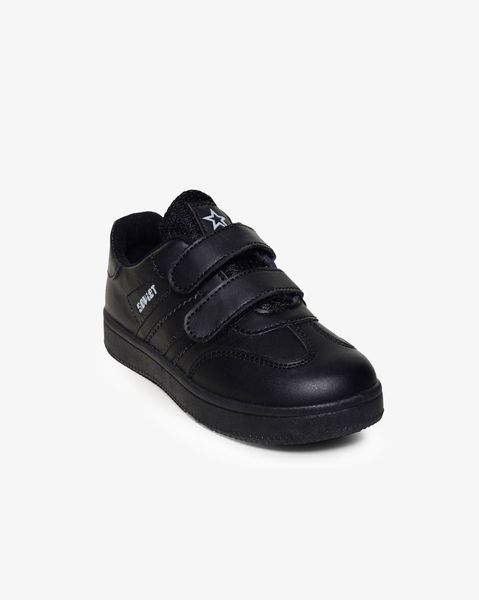 Soviet Kids Vespa Black Mono PU Velcro Sneaker