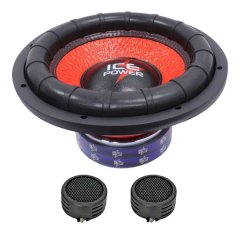 Ice Power IP-S128D4 12" Tornado Series 14000w DVC Subwoofer &amp; Evo Tweeters