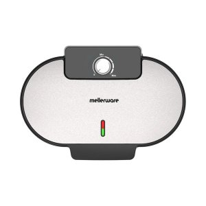 Mellerware Waffle Maker Dual Non-Stick Black 33.6 x 18.2cm 1400W