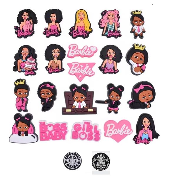 23 Piece - Shoe Charms - Barbie &amp; Boss Baby Shoe Charm Accessories