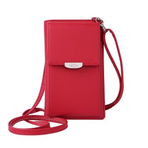 Ladies Red Cellphone and Money Bag (WAL-SJ600-R)