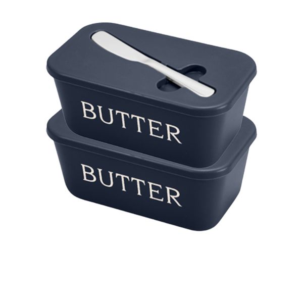 Butter Dish With Knife SetButter Box PP Cheese Storage Box 2-Piece set