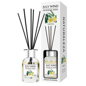 100ml Reed Diffuser Set Vanilla Scent Diffuser Bathroom Fragrance &amp; Sticks