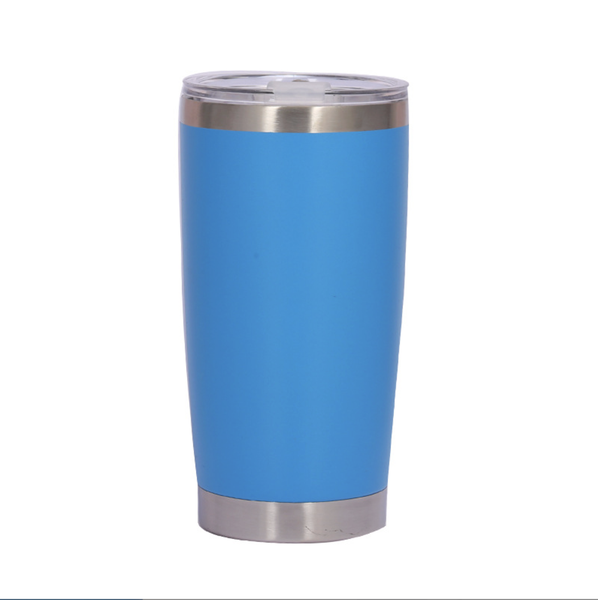 Simple Double-layer Stainless Steel Thermal Insulation Cup Solid Color Cup