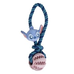 Disney Stitch Rope Toy with Ball - Durable Interactive Chew Toy for Dogs