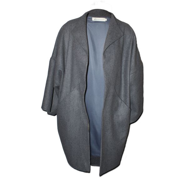 Nucleus - Kyoto Oversized Coat in Charcoal Melange