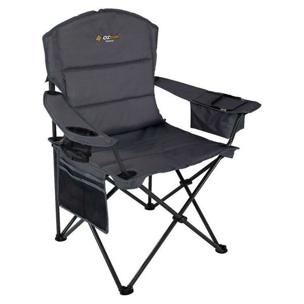 OZtrail Getaway Camping Chair Grey - 130kg