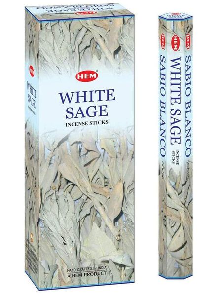 HEM White Sage Incense Stick, Cleanse/Purify/Remove Negativity - Pack Of 120