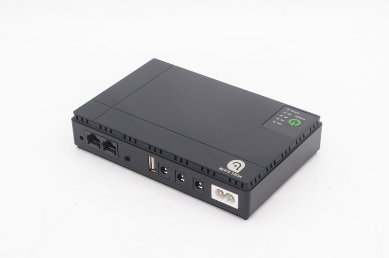 Mini Portable UPS 5V/9V/12V Battery Backup 10400mAh