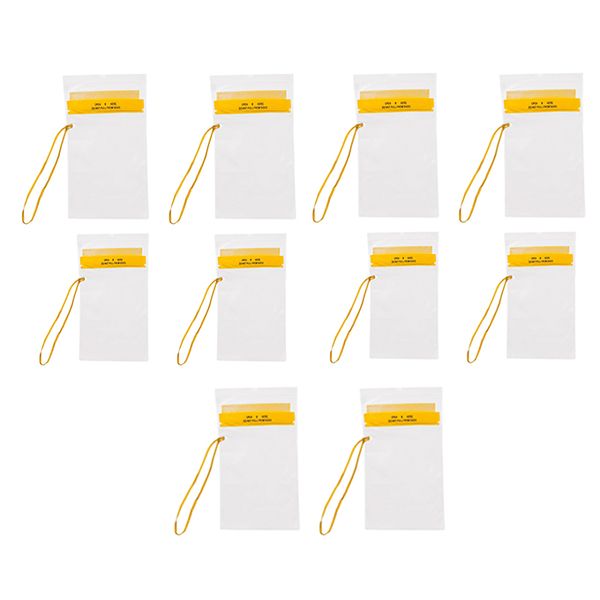 Navstar Splash Proof Phone Tablet Document Zipper Pouch - 15 x 58.5 cm - Set of 10